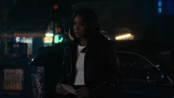 ATM Anthony Thomas Melillo Slub Jersey Tee worn by Eva (Gabrielle Union) as seen in Truth Be Told (S03E02)