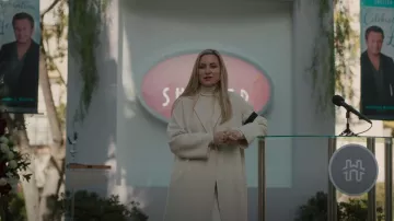 S Max Mara Delfina Coat worn by Micah Keith (Kate Hudson) as seen in Truth Be Told (S01E02)