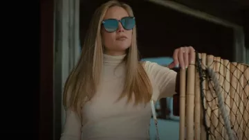 Max Mara Beige Wool Saluto Turtleneck worn by Micah Keith (Kate Hudson) as seen in Truth Be Told (S02E02)