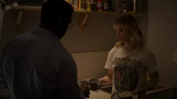 Salt And Pepper Ceramic Striped Mug used by Andy Oliver (Bella Heathcote) as seen in Pieces of Her (S01E01)