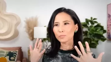 Ted Baker Zoii Diamond-Print Sweater worn by Vicky Nguyen as seen in Today on  January 31, 2023