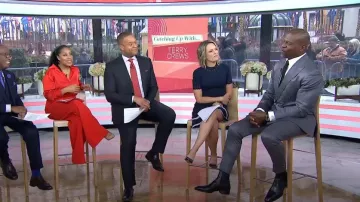 Shoshanna Costa Dress worn by Dylan Dreyer as seen in Today on  February 1, 2023