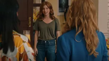 Rag & Bone Wren High-Rise Straight usado por Darby Spencer (Stacey Farber) como se ve en The Spencer Sisters (S01E01)