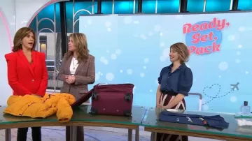 Ba&Sh Hendy Midi Skirt worn by Samantha Brown as seen in Today with Hoda & Jenna on February 1, 2023