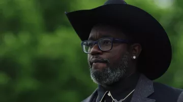 Armani Exchange Eyeglasses worn by Taffy Boyle (Lil Rel Howery) in Poker Face TV series (S01E04)