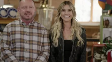 Skims Fits Everybody Traje sin mangas de cuello cuadrado usado por Christina El Moussa como se ve en Christina en el país (S01E04)