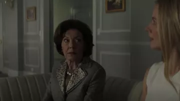 Carolina Herrera Wool Jack­et worn by Mrs. Ivey (Kelly Bishop) as seen in The Watchful Eye (S01E02)