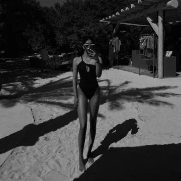 One-piece swimsuit on @dalila.kaci's Instagram account