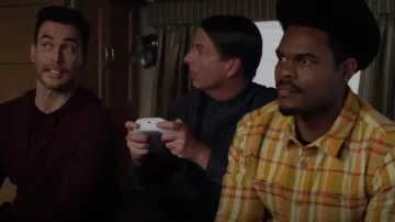 Cotopaxi Mero Shirt in Amber Plaid worn by Carter (Julian Gant) as seen in Call Me Kat (S03E13)