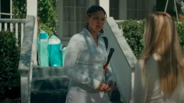 Lululemon Camo Define Jacket worn by Zarina Killebrew (Merle Dandridge) as seen in Truth Be Told (S02E06)