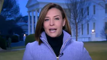 J. Crew Cocoon Coat worn by Mary Bruce as seen in Good Morning America on February 2, 2023