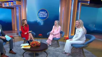 Pantalon Sandro Kassim Tweed porté par Raquelle Stevens vu dans Good Morning America le 3 février 2023