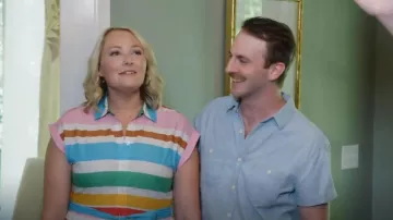 J crew Maxi Col­lared Shirt Dress worn by Alex as seen in Home Town (S07E03)