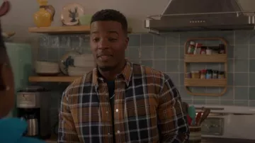 Purple Brand Woven Plaid Shirt worn by Spencer James (Daniel Ezra) as seen in All American (S05E09)