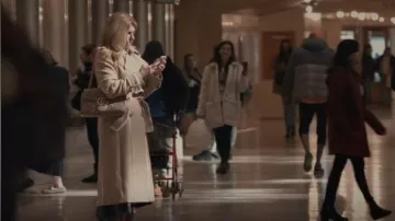 Savida Lace Detail Trench Coat worn by Dee Dee (Connie Britton) as seen in Dear Edward (S01E01)