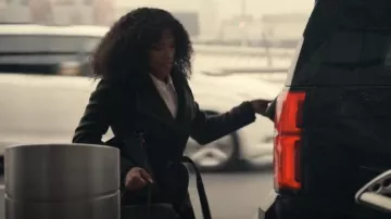 Elie Tahari Long Double Face Wool Coat worn by Adriana (Anna Uzele) as seen in Dear Edward (S01E01)
