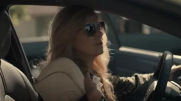Gucci Soho Off White Leather Handbag Crossbody Clutch worn by Dee Dee (Connie Britton) as seen in Dear Edward (S01E03)