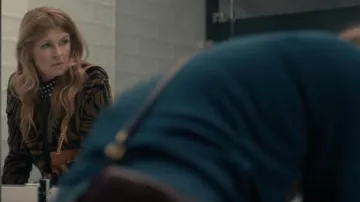 Saint Laurent Envelope Medium Bag in Mix Matelasse Suede worn by Dee Dee (Connie Britton) as seen in Dear Edward (S01E03)