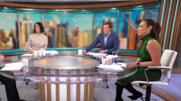 Solace London Lowri Sheath Dress worn by Michelle Miller as seen in CBS Mornings on February 5, 2023