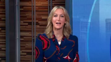 Ba&sh Laura Blouse worn by Lara Spencer as seen in Good Morning America on February 6, 2023