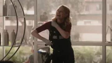 St John Stretch Viscose 2x1 Rib Elbow Sleeve Top usado por Catherine Willows (Marg Helgenberger) como se ve en CSI: Vegas (S02E12)