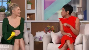 Zara Narciso Rodriguez Ruched Dress worn by Irika Sargent as seen in The Talk on  February 1, 2023