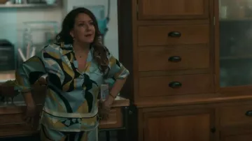Zara Printed Shirt worn by Joy as seen in Fantasy Island (S02E05)