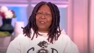 Gap The Brooklyn Circus Adult Logo Hoodie worn by Whoopi Goldberg as seen in The View on February 6, 2023