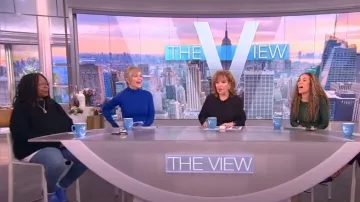 Carolina Herrera Poppy Ruched Midi-Skirt worn by Sara Haines as seen in The View on February 7, 2023
