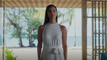 Vince Handkerchief Drape Dress worn by Elena Roarke (Roselyn Sánchez) as seen in Fantasy Island (S01E07)