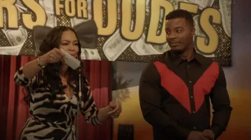 Alexander McQueen Chevron Button-Up Shirt worn by Spencer James (Daniel Ezra) as seen in All American (S05E10)