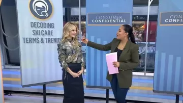 Zara Tailored Blazer with Buttons worn by Sheinelle Jones as seen in Today on February 8, 2023