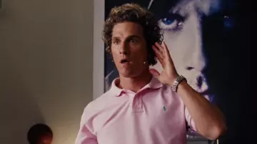 Ralph Lauren pink polo shirt worn by Rick Peck (Matthew McConaughey) in Tropic Thunder