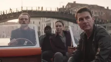 Purple Trench Coat worn by Ilsa Faust (Rebecca Ferguson) as seen in Mission: Impossible - Dead Reckoning Part One