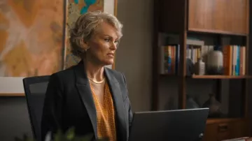 Hugo Boss Emilyne Check Print Silk Tank worn by Jane Goodman (Stephnie Weir) as seen in A Million Little Things (S04E05)