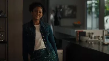 Current Elliott The Snap Jacket worn by Regina Howard (Christina Moses) as seen in A Million Little Things (S04E07)