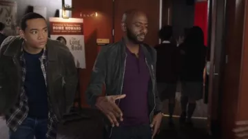 Allsaints Kemble Suede Jacket usada por Rome Howard (Romany Malco) como se ve en A Million Little Things (S04E14)