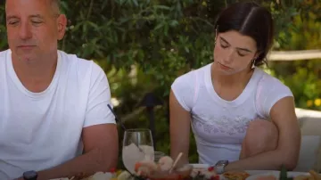 Frankies Bikinis Ba­by Jer­sey T Shirt worn by Charli D'Amelio as seen in The D'Amelio Show (S02E08)