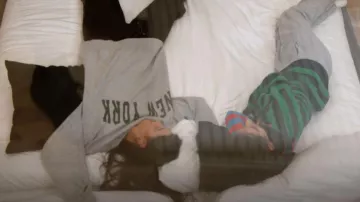 Brandy Melville Christy New York Hood­ie worn by Charli D'Amelio as seen in The D'Amelio Show (S02E09)