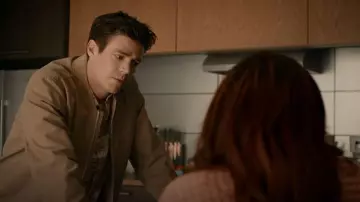 Club Monaco Summer Linen Bomber worn by Barry Allen (Grant Gustin) as seen in The Flash (S09E01)