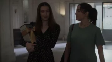 Maje Long Sleeve Silk Playsuit worn by Bennet Ayres (Grace Kaufman) as seen in The Watchful Eye (S01E03)