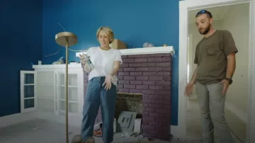 Madewell Indigo Ripstop Drawstring Cargo Pants worn by Erin Napier as seen in Home Town (S07E08)