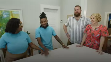 Anthropologie The Somerset Mini Dress worn by Erin Napier as seen in Home Town (S07E08)