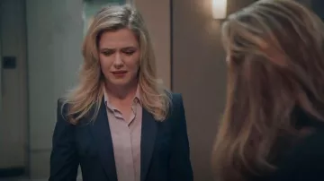 Theory Classic Fitted Shirt worn by Sadie Ryan (Harriet Dyer) as seen in American Auto (S02E01)