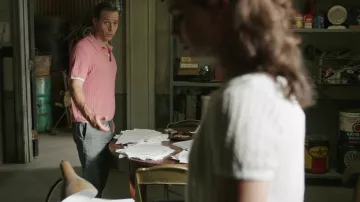 Ted Baker Pink polo shirt worn by Joe Colombo (Michael Raymond-James) as seen in Godfather of Harlem (Season 3 Episode 4)