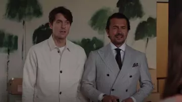 Industry of All Nations New Work Jacket worn by Gabriel (Lucas Bravo) as seen in Emily in Paris (S03E01)
