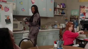 Zara Embroidered Trouser worn by Ava Coleman (Janelle James) as seen in Abbott Elementary (S02E14)