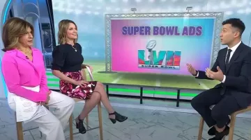 A.L.C. Kinsley Stretch Silk Blouse worn by Hoda Kotb as seen in Today on  February 13, 2023