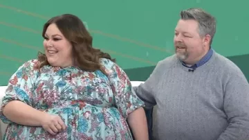 Vestido Maxi Sweet Escape con estampado floral vintage único usado por Chrissy Metz como se ve en Today el 13 de febrero de 2023