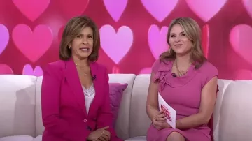 Michael Kors Collection Georgina One-Button Wool Blazer worn by Hoda Kotb as seen in Today with Hoda & Jenna on February 14, 2023